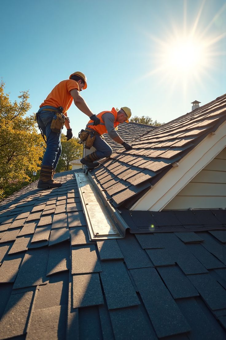 Completed asphalt shingle roof replacement in Tucson