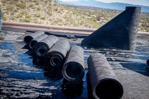 Commercial Flat Roof Torch Down roofing